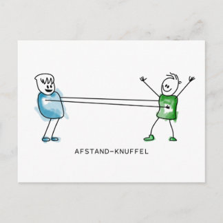 Afstand-Knuffel Vykort