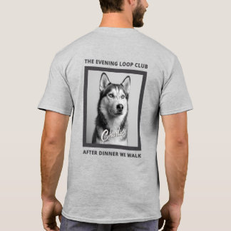 After Dinner We Walk Dog Lover Custom Photo T Shirt