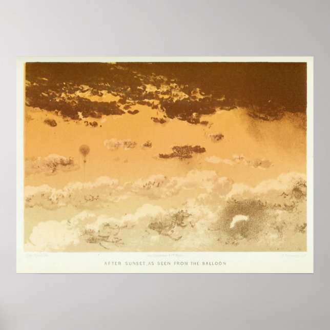 After sunset, as seen from the balloon. poster (Framsidan)