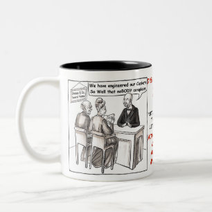 AFTER_WORDS-serie - CHAS- och DAMkaffemugg Två-Tonad Mugg