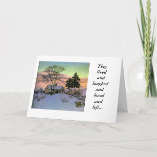 Afterglow 1947, olja på kanfas, bodde de och la… kort