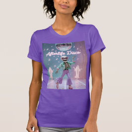 Afterlife Disco  Groovy Skeleton Dance in Pastel  T Shirt