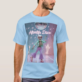 Afterlife Disco – Groovy Skelettdans i Pastell T Shirt