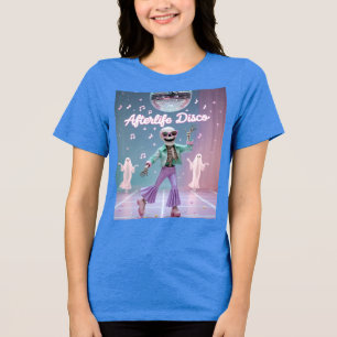 Afterlife Disco – Groovy Skelettdans i Pastell  T Shirt