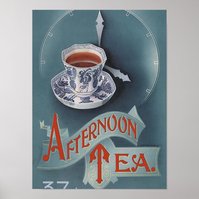 Aftermiddag Tea Poster (Framsidan)