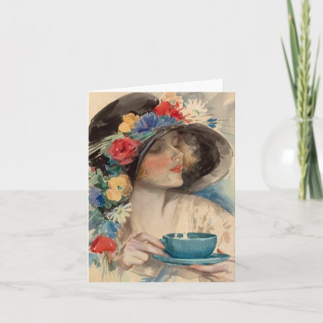 Afternoon Tea - Harrison Fisher Kort (Framsida)