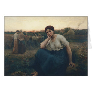 Afton 1860 hälsningskort
