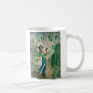 Afton med fjärilar kaffemugg