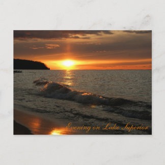 Afton på Lake Superior Vykort