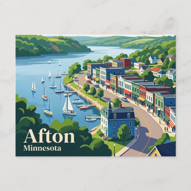 Afton USA Vykort (Framsida)