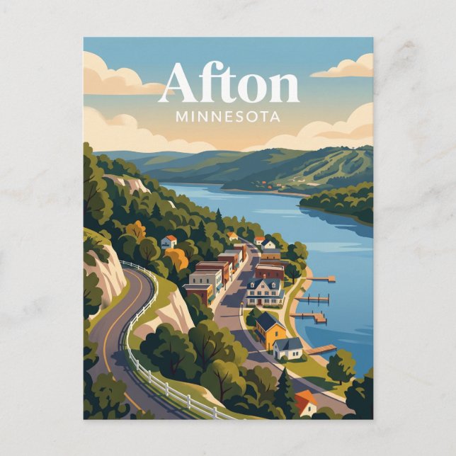 Afton USA Vykort (Framsida)