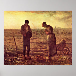 Aftonbön vid Jean-Francois Millet Poster