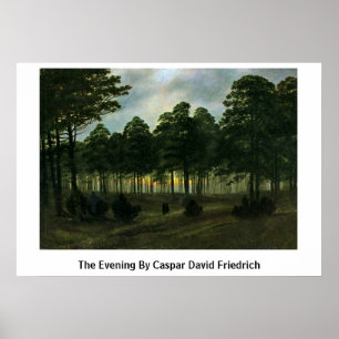 Aftonen av Caspar David Friedrich Poster