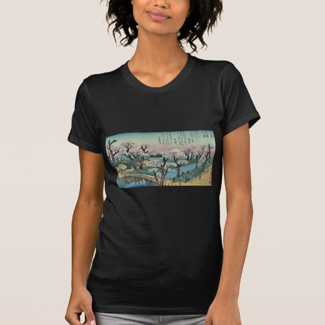 Aftonglöd på Koganei överbryggar vid Ando, T-shirt (Framsida)