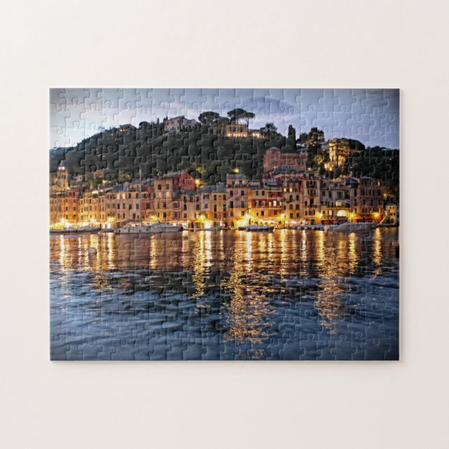 Aftonreflexioner av Portofino - 11x14 - 252 PC Pussel (Horisontell)