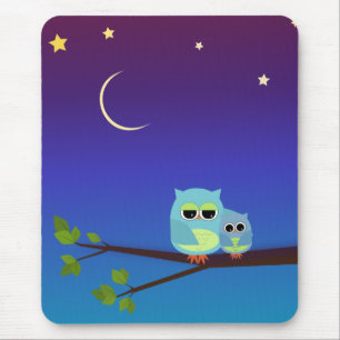 Aftonugglor - mousepad musmatta