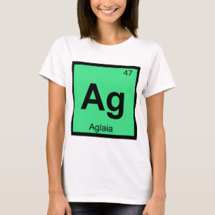Ag - Aglaia Nåder Kemi Periodiska Systemets Symbol Tee