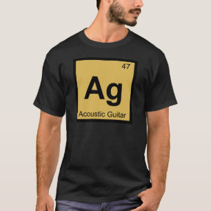 Ag - akustisk guitarkemi Periodic Bord Tröja