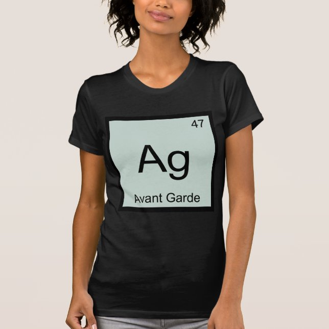 Ag - Avant Garde Kemiskt Elemente Symbol T-Shirt (Framsida)