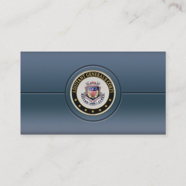 AG Corps Regimental Insignia [3D] Visitkort (Framsida)