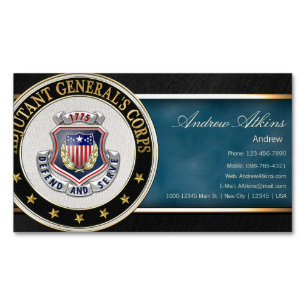 AG Corps Regimental Insignia [3D] Visitkortmagnet