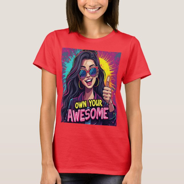 Äg din fantastiska sida | Djärv och anpassningsbar T Shirt (Framsida)