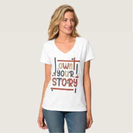 Äg din historia – Inspirerande typografisk design T Shirt