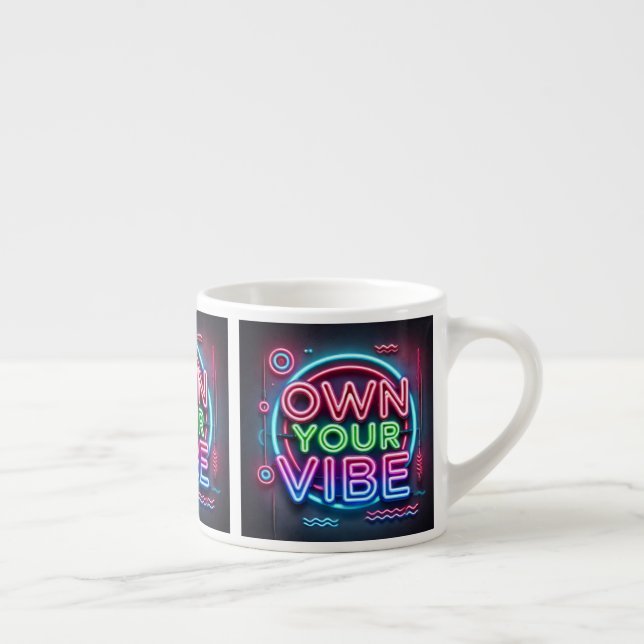 Äg din vibe - Neon Espresso Mugg Espressomugg (Höger)