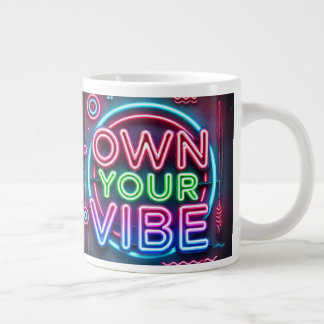 Äg din vibe - Neon Jumbo Mugg