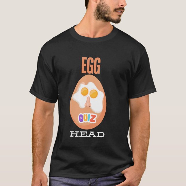 Äg Head Smarty Pant T-shirt Funny Quiz-team (Framsida)