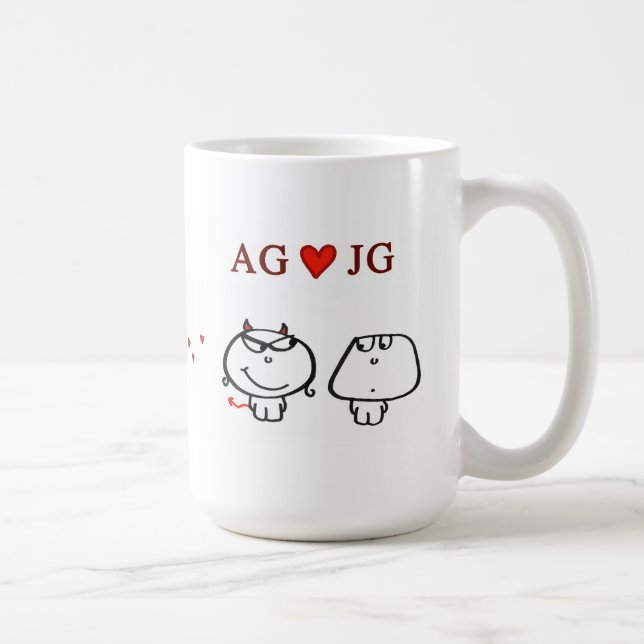 "Ag-hjärta JG ", Kaffemugg (Höger)
