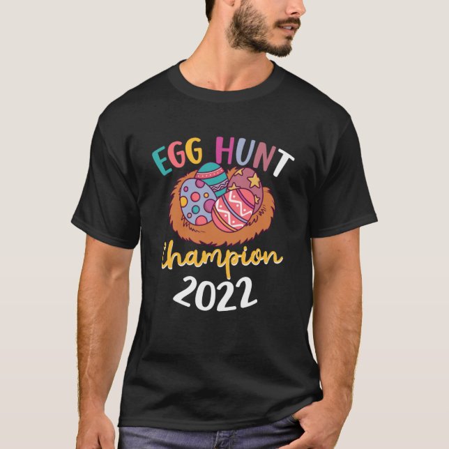 Äg Hunt Champion 2022 Festival Påsk Bird s Nest T Shirt (Framsida)