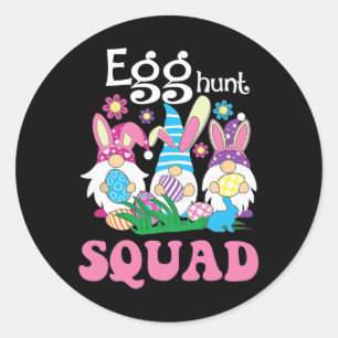 Äg Hunt Squad Hunting Season Funny Påsk Day Runt Klistermärke