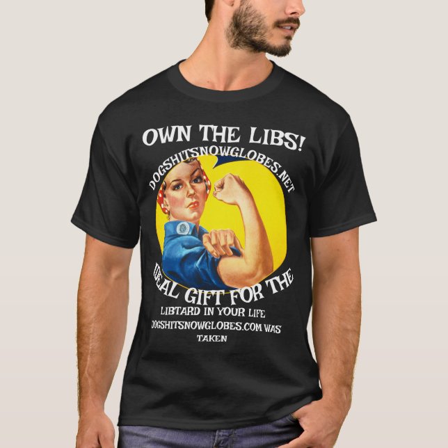 ÄG LIBS DOGSHITSNOWGLOBES DOT NET T SHIRT (Framsida)
