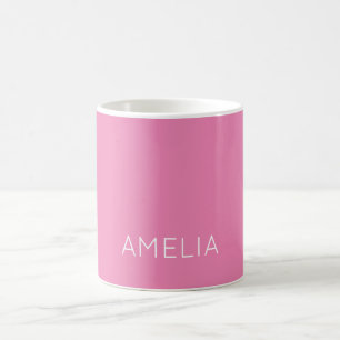 Äg Namn Modern minimalistisk Professionell Rosa ut Kaffemugg