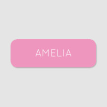 Äg Namn Modern minimalistisk Professionell Rosa ut