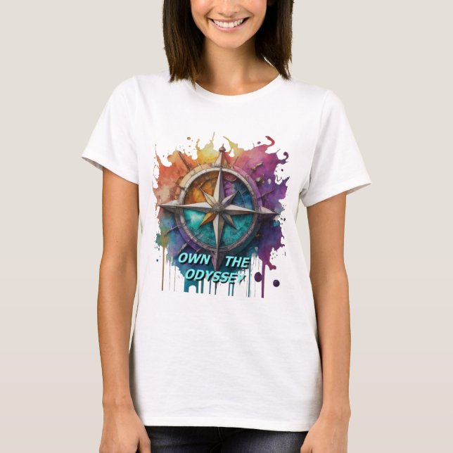Äg Odyssey. Navigera i dina drömmar. T Shirt (Framsida)
