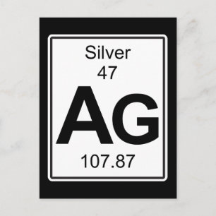 Ag - Silver Vykort