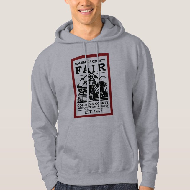Ag Society Herrgrå Hoodie (Framsida)