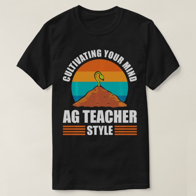 AG Teacher Agriculture Farmer Agriculture T Shirt (Design framsida)