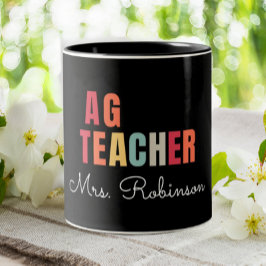 AG Teacher Agriculture Teacher Personlig Två-Tonad Mugg