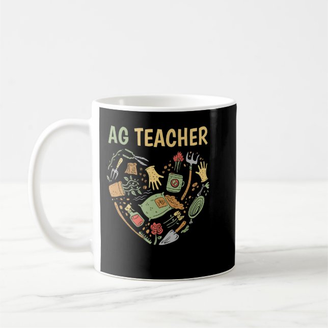 AG Teacher Future Farmer Agriculture Teacher Premi Kaffemugg (Vänster)