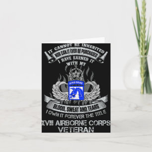 Äg Titeln 18th Airborne Corps Us Veteran Forever Kort