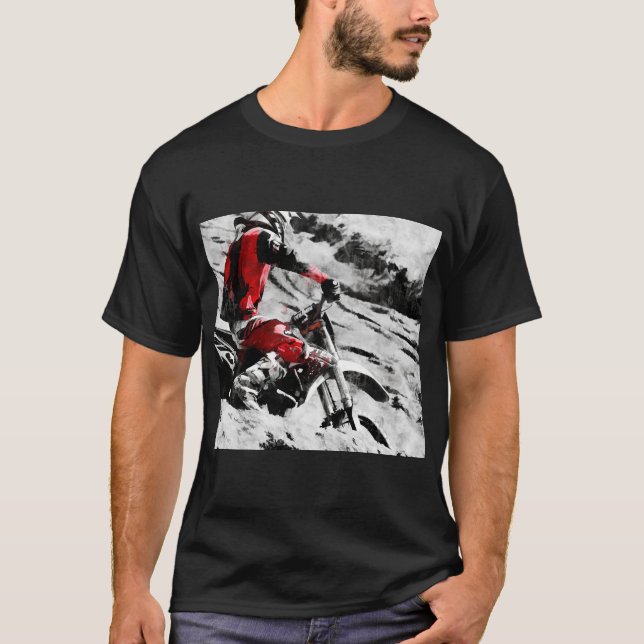 Äga berg - MotocrossSmuts-Cykel Racer T-shirt (Framsida)