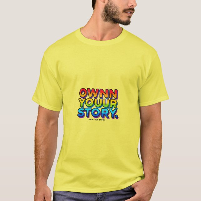Äga din artikel - brant Multifärgad T-Shirt-design T Shirt (Framsida)