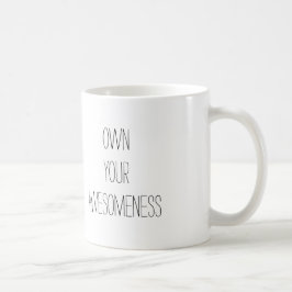Äga din Awesomeness- realitetmugg Kaffemugg