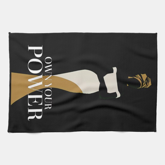 Äga din makt: En Porträtt av tillit och tillit Kökshandduk (Horisontell)