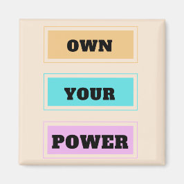 Äga ditt Power Square Magnet