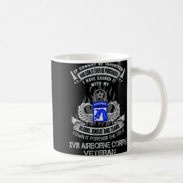 Äga för avdelning 18: e flygburna amerikanska flyg kaffemugg (Höger)
