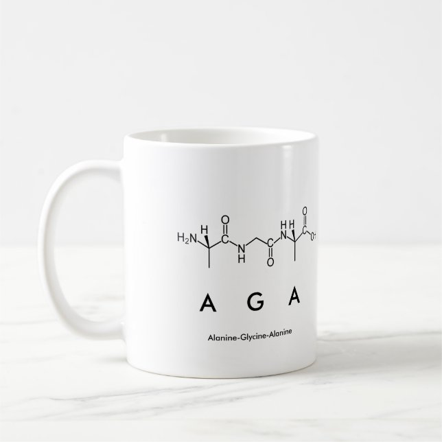 Aga peptide namn mugg (Vänster)